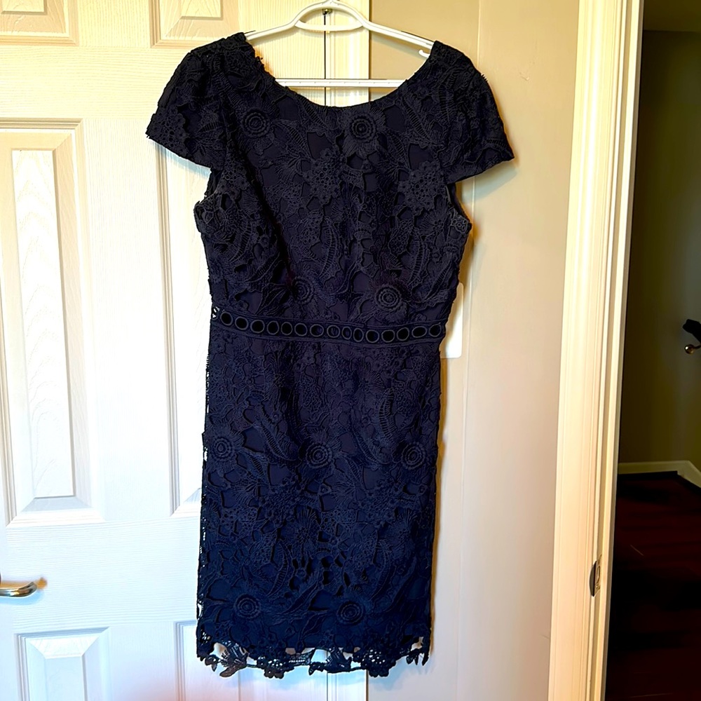 Navy blue dress like new worn once